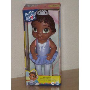 Baby Alive African American Sweet Ballerina Baby Doll 11" Tall Purple Dress New